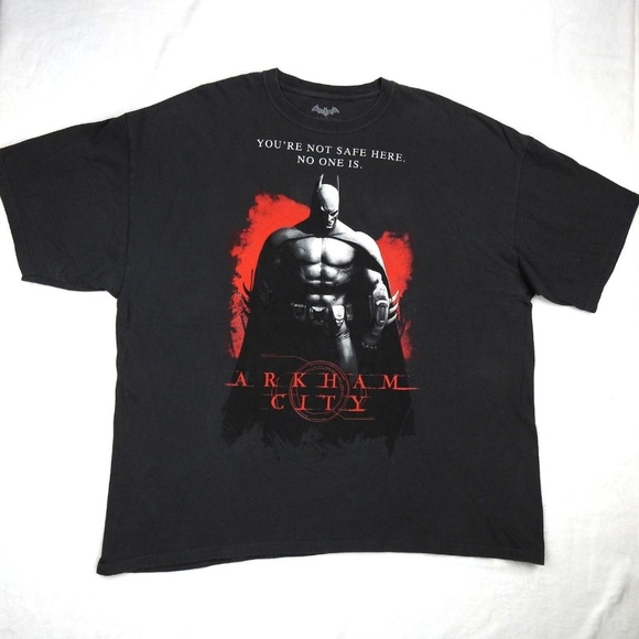 DC Comics Other - Batman Arkham City Not Safe Here Black Graphic Tee